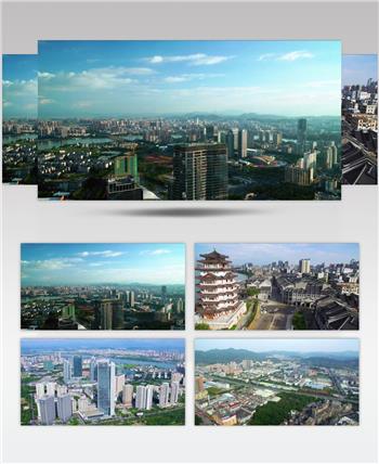 鸟瞰惠州 城市规划 建设 地标建筑 城市 飞越 广东惠州城市