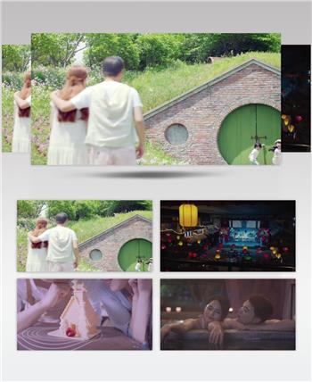 度假旅游温泉幸福温馨情侣花海一家人儿童宣传片视频素材