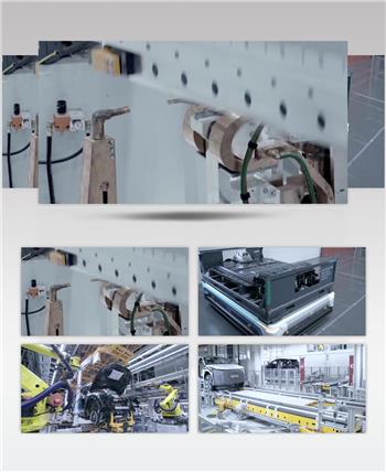 人工智能汽车设计机器人装配组装工业现代化视频素材