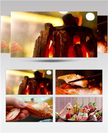 日本料理刺身寿司海鲜美食实拍