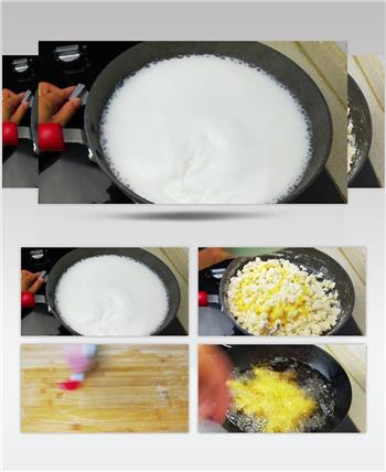 油条早餐制作视频实拍