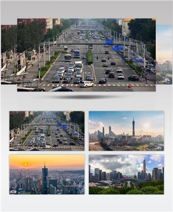 大气的北上广深延时经济发展视频素材