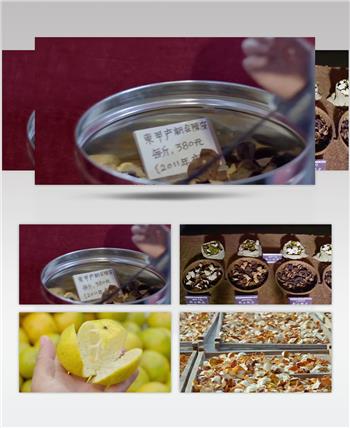 广东药材陈皮中华草本药物视频素材