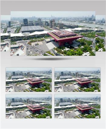 【4K60帧】上海世博园中华艺术宫航拍
