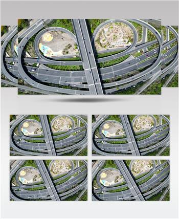 【4K60帧】上海龙阳路城市高架桥航拍