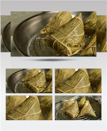 中国传统节日端午节吃粽子4K