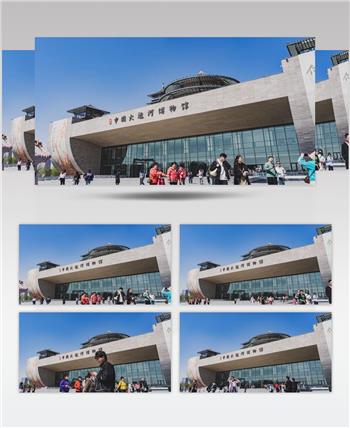 扬州大运河博物馆延时摄影4K