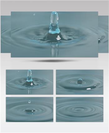 水滴水珠高帧率高速慢镜头升格