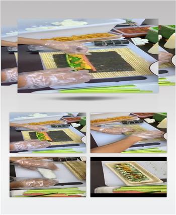 日本寿司制作特拍视频