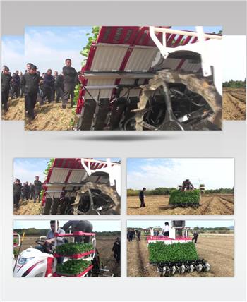 秋种农业机械水稻秸秆灭茬粉碎还田实拍高清视频