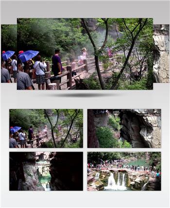 险山 溪水 树 4K超清视频