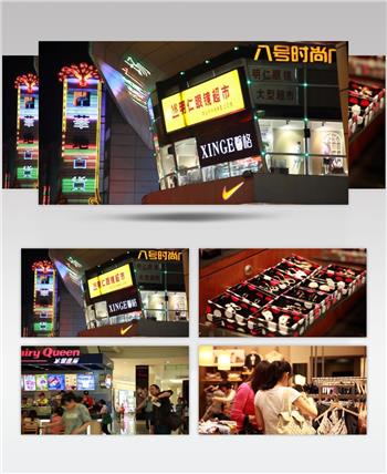 商场 购物 小商品 特写 挑选 服装