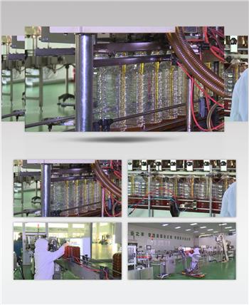 工业生产流水线实拍高清视频