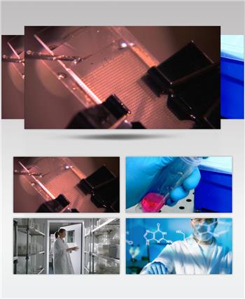 制药企业研发试验视频素材