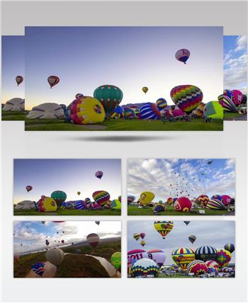 气球嘉年华延时拍摄