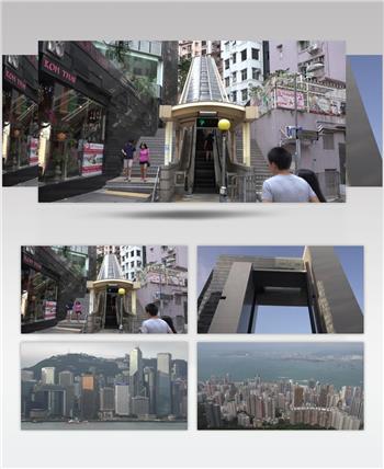 中国香港的天际线旅游高清实拍视频素材