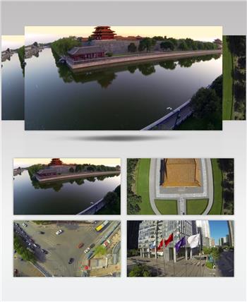 北京城市景点航拍地标建筑风光