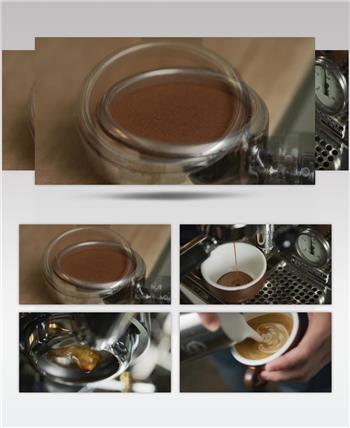 4K制作香浓咖啡实拍视频