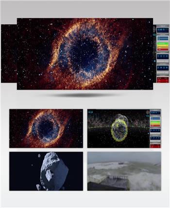 火箭发射太空科技发展视频素材