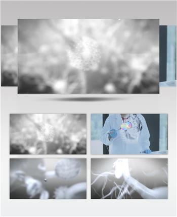 人体器官医疗科技三维动画背景视频