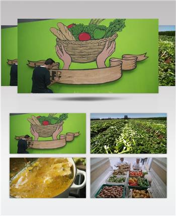 食物浪费食物垃圾环保公益宣传片视频素材