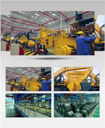 工厂生产冶炼运输锻造高清背景视频