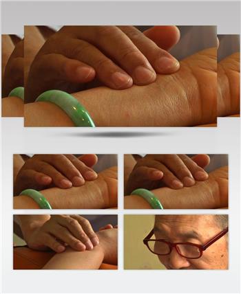 中医针灸实拍视频望闻问切