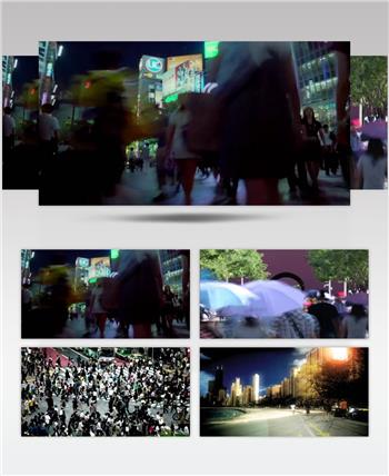 各种人流高清视频素材合集