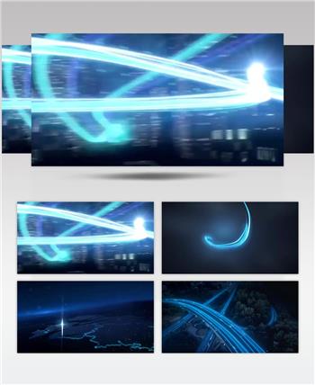 震撼科技城市流光组