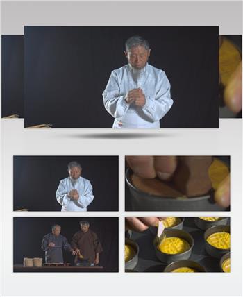 匠心手工老月饼制作工艺宣传视频素材