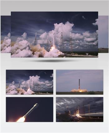 4K航空航天火箭发射延时摄影视频素材