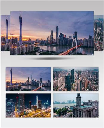 中国城市地标集合实拍素材