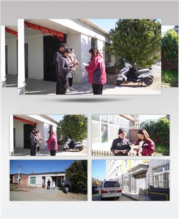 救护车行驶在农村乡路上急救