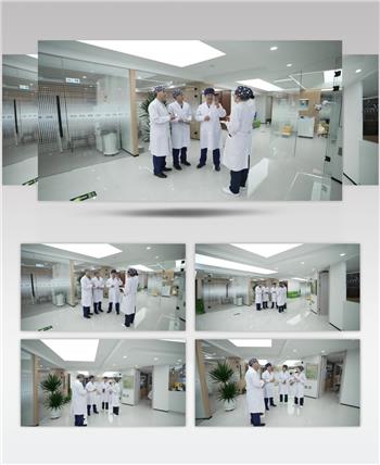 口腔医院医生在院内行走