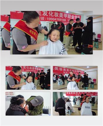 社工为老人服务