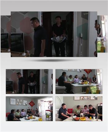 慰问贫困家庭贫困儿童送慰问品