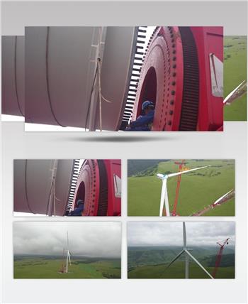 风机安装风车安装风力发电绿色能源