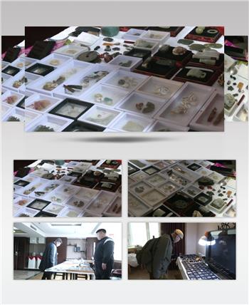 在宾馆内摆摊售卖玉石古玩