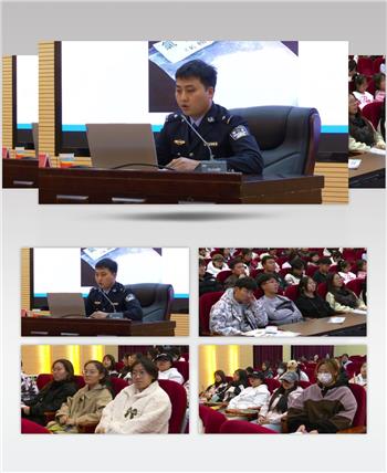 禁毒讲座进校园学生听课