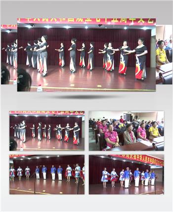 老年艺术团演出模特走秀快板