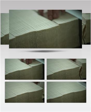 纸巾 生产车间 人工 抽纸 厂区 高清视频 素材 实拍 工人 机械化 生产 (1)