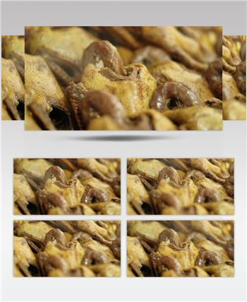 卤鸭子 食品 饮食 美食 高清视频素材 实拍素材 卤料食品