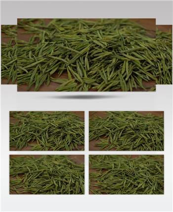 茶叶 绿茶 特写 绿茶加工 成品 