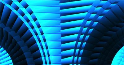 蓝色霓虹背景素材 NeonRotor03 视频素材下载