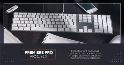 Pr模板 简约精致的公司介绍PR模板 Premiere Pro模板 图文模板