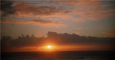 自然景观类海上日落和海滩脚印_batch中国高清实拍素材宣传片