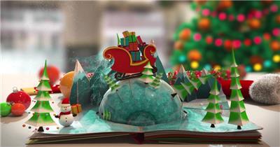 ED圣诞节祝福贺卡 EDIUS模板 圣诞节 EDIUS素材 节日模版