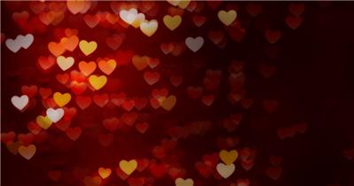 浪漫唯美的爱心光斑素材 HeartFloat 视频素材下载