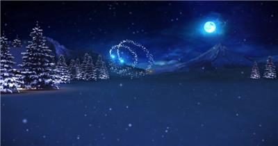 ED蓝色圣诞树 EDIUS模板 圣诞节 EDIUS素材 节日模版