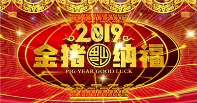 6 2019猪年新年led 2019新年2019春节